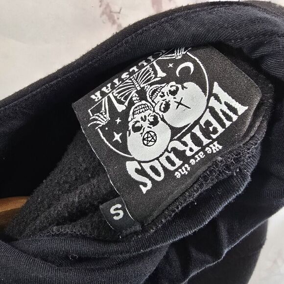 Killstar Hoodie Womens Small Black Draco Cowl Pullover Sweatshirt Oversized - Picture 3 of 13